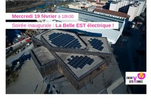 Inauguration de la toiture solaire de la Belle électrique