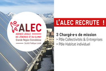 L'ALEC recrute des chargé·e·s de mission pour septembre 2022