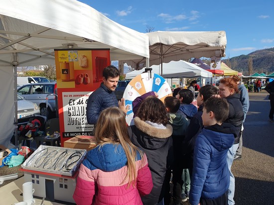 Animation Roue de l'énergie sur un marché